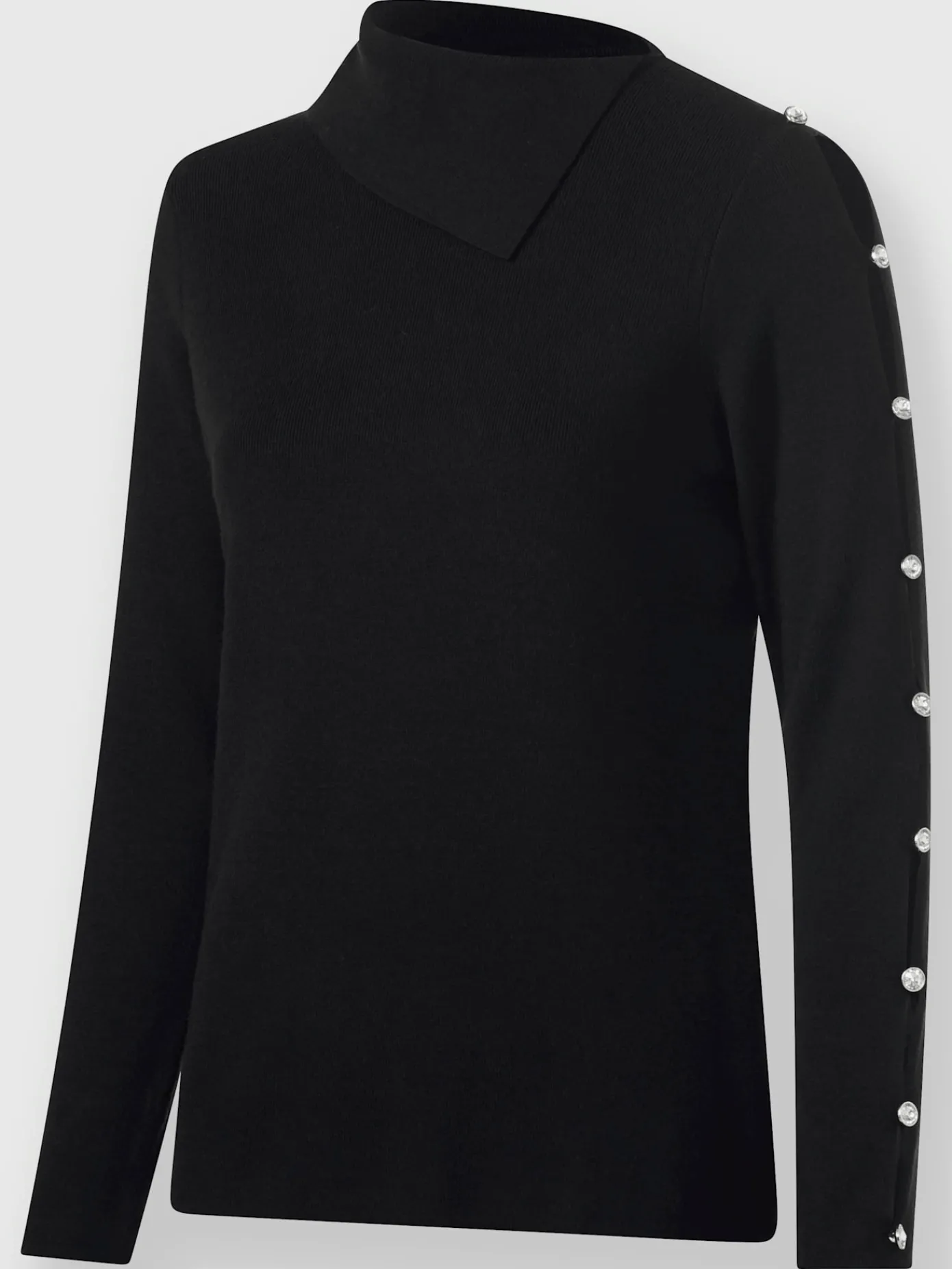 Ashley Brooke Pulls<Pull à col roulé découpes raffinées aux manches