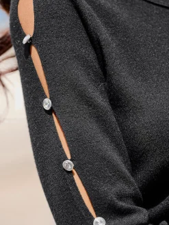 Ashley Brooke Pulls<Pull à col roulé découpes raffinées aux manches