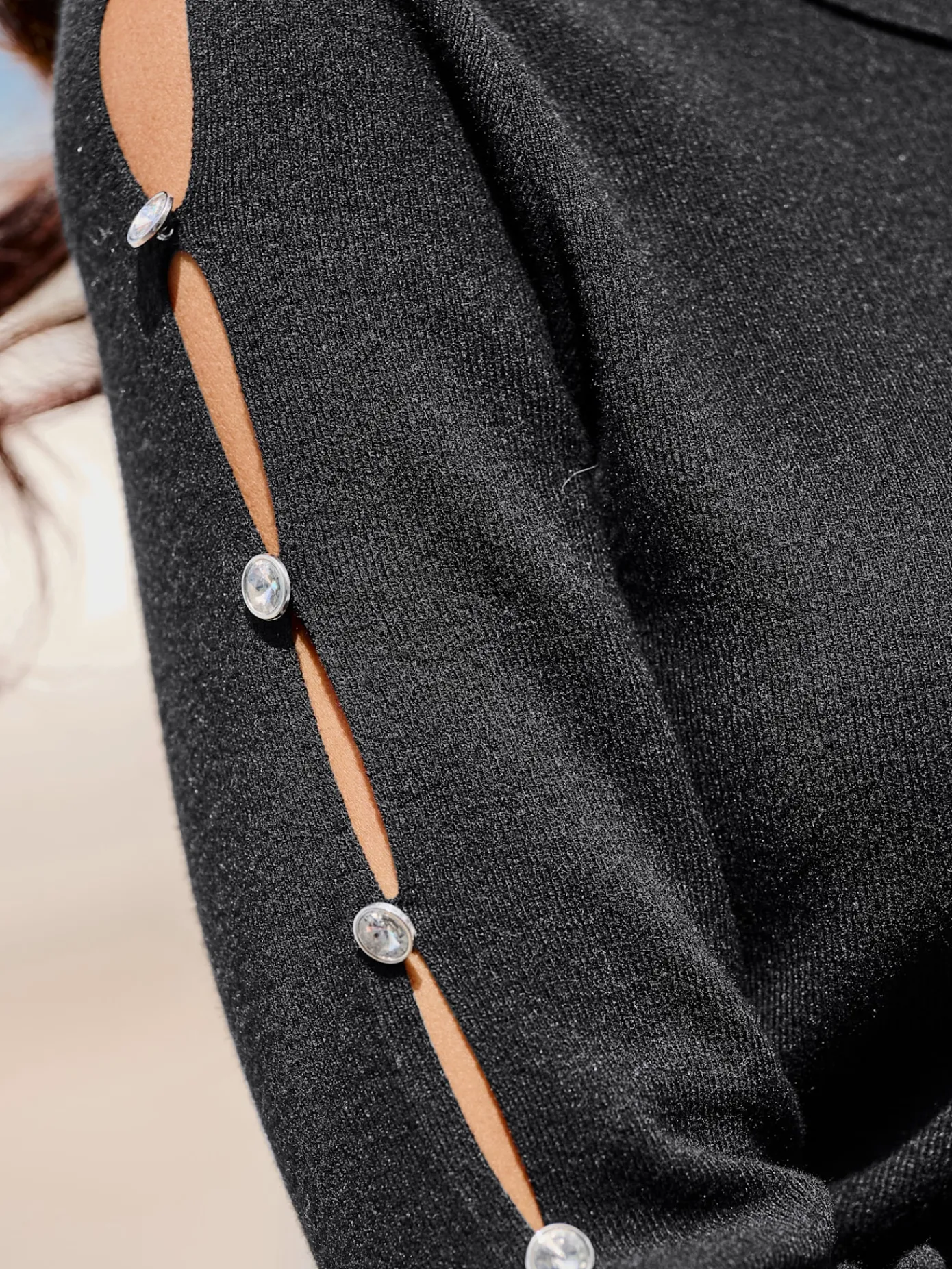 Ashley Brooke Pulls<Pull à col roulé découpes raffinées aux manches