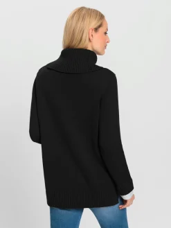 Rick Cardona Pulls<Pull à col roulé empiècement chemisier manches et ourlet