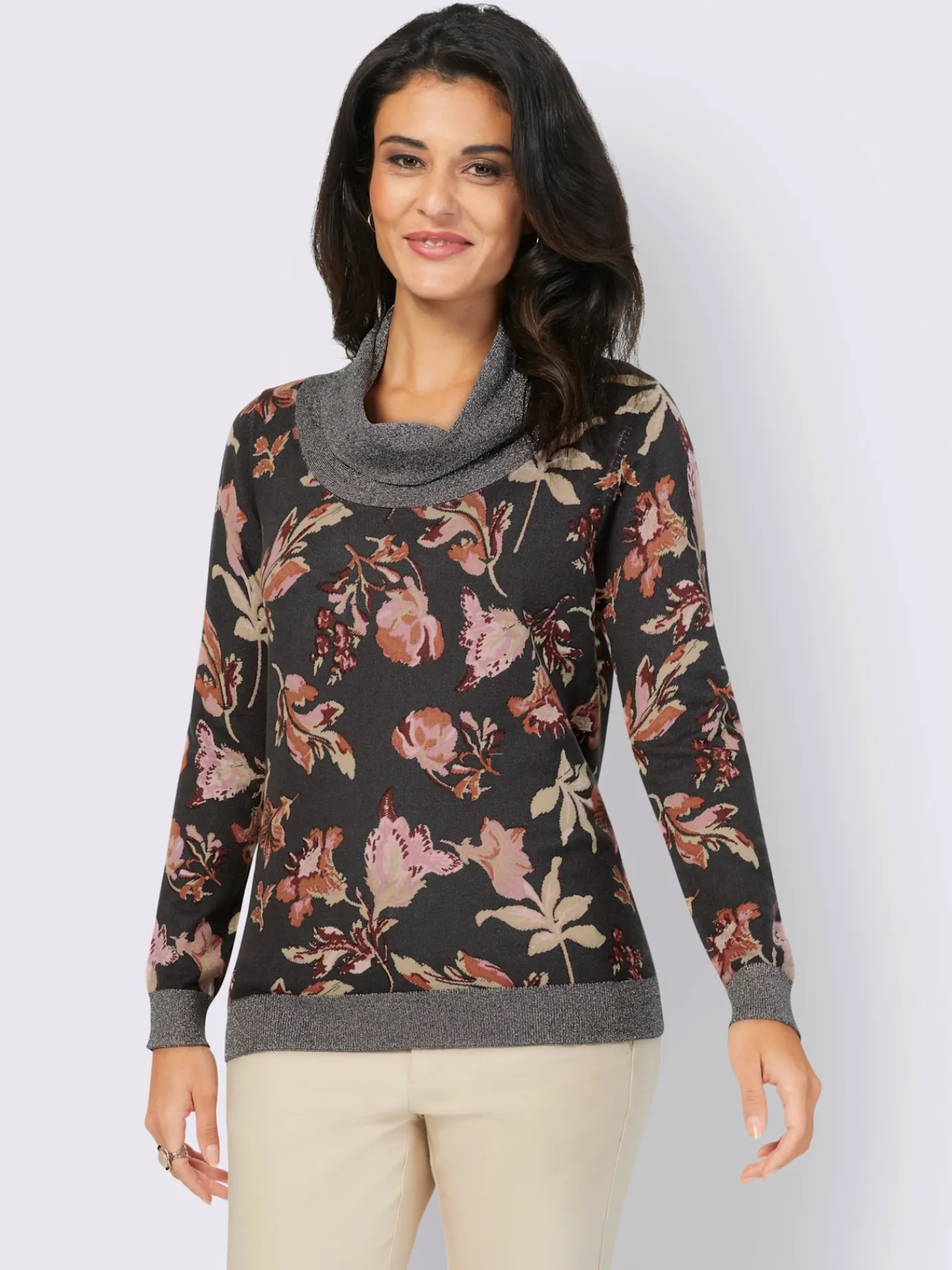 Creation L Pulls<Pull à col roulé grand col roulé