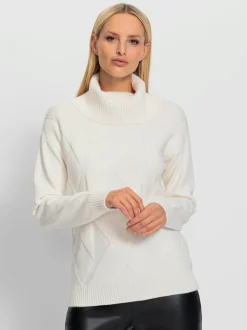 Rick Cardona Pulls<Pull à col roulé joli motif tricoté