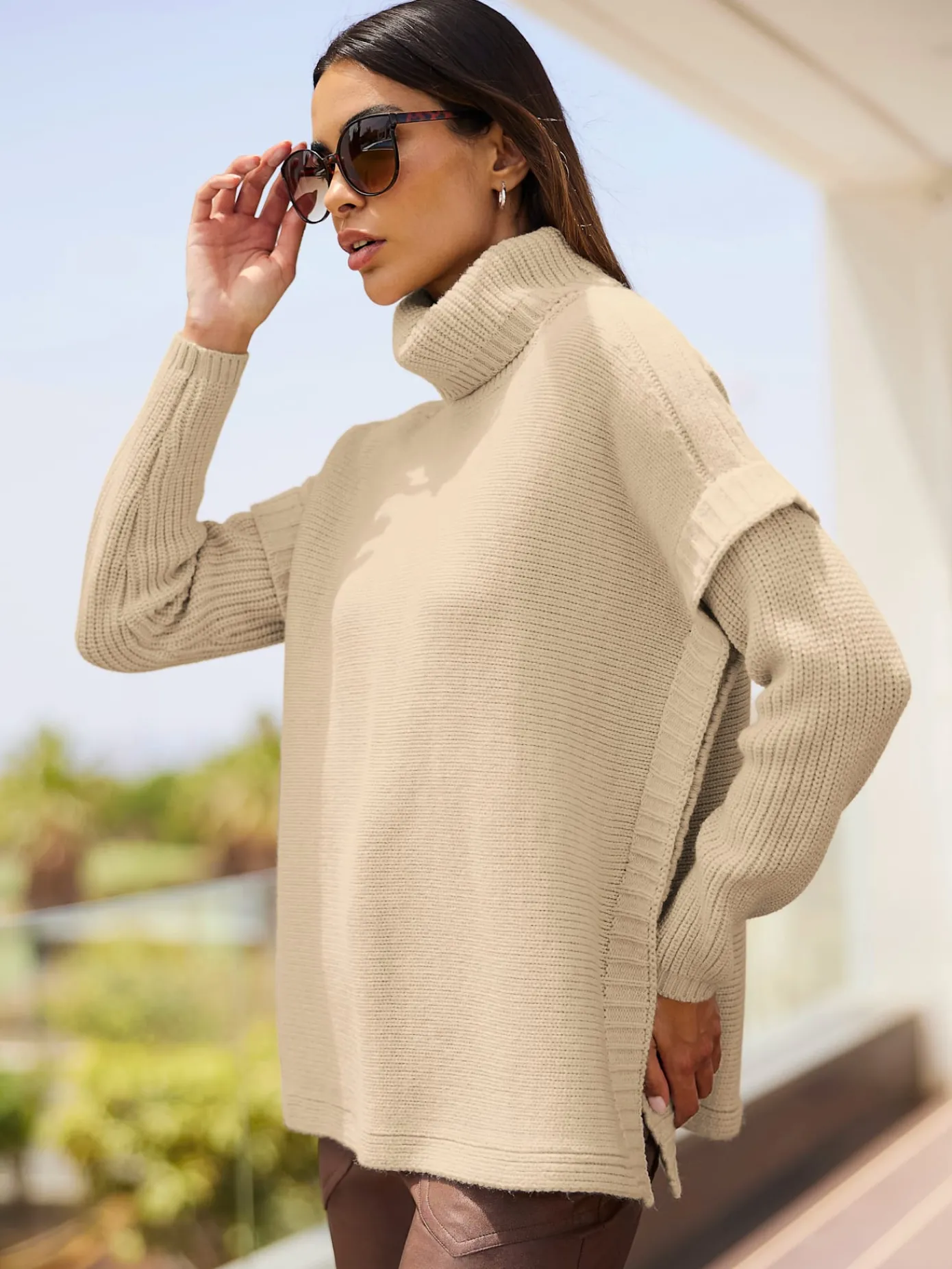 Rick Cardona Pulls<Pull à col roulé mélange de tricots moderne