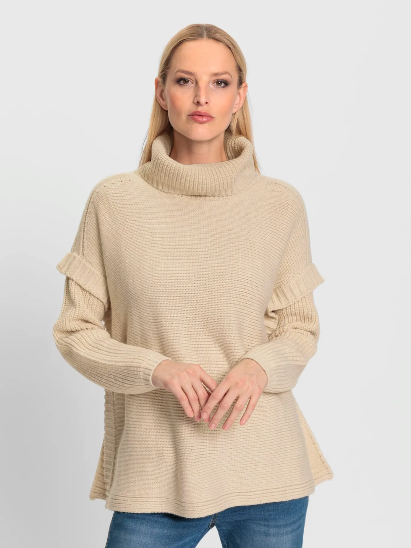 Rick Cardona Pulls<Pull à col roulé mélange de tricots moderne