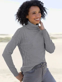 Linea Tesini Pulls<Pull à col roulé mélange de tricots moderne