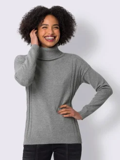 Linea Tesini Pulls<Pull à col roulé mélange de tricots moderne