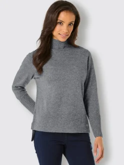 CREATION L PREMIUM Pulls<Pull à col roulé mélange mérinos/cachemire