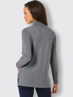 CREATION L PREMIUM Pulls<Pull à col roulé mélange mérinos/cachemire