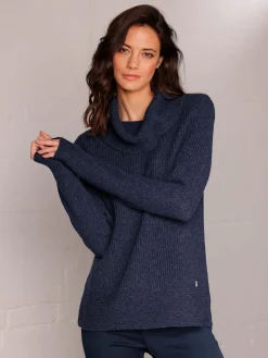 CREATION L PREMIUM Pulls<Pull à col roulé mélange mérinos/cachemire