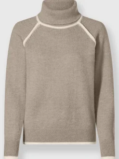 Rick Cardona Pulls<Pull à col roulé passepoils contrastés tendance