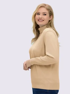 Collection L Pulls<Pull à col roulé pur coton