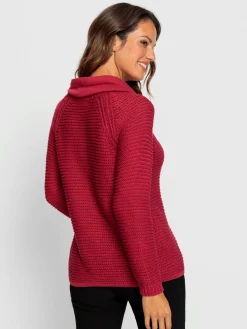 Pulls<Pull à col roulé pur coton