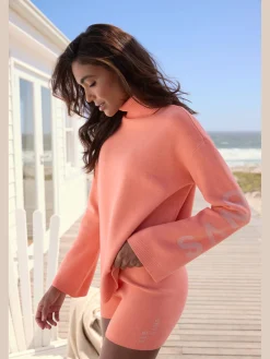 Elbsand Pulls<Pull à col roulé sweatshirt en tricot doux et élastique