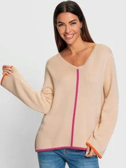 Rick Cardona Pulls<Pull à encolure en v détails contrastés