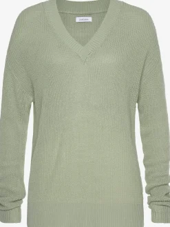 LASCANA Pulls<Pull à encolure en v jolie encolure en v avec bordure
