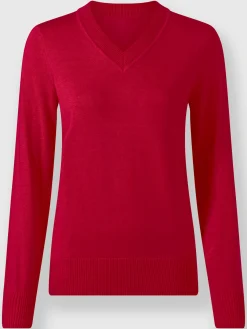 Collection L Pulls<Pull à encolure en v pur coton