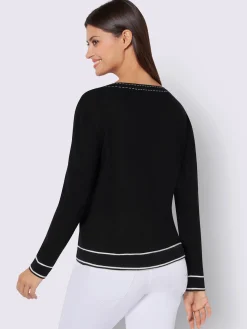 Creation L Pulls<Pull à encolure en v tricot fin et doux