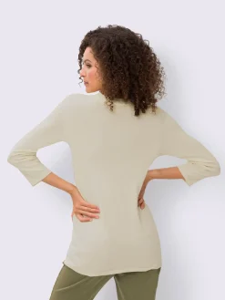 Linea Tesini Pulls<Pull à encolure en v volants à l'encolure