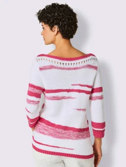 Creation L Pulls<Pull à manches 3/4 50% coton