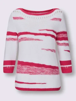 Creation L Pulls<Pull à manches 3/4 50% coton