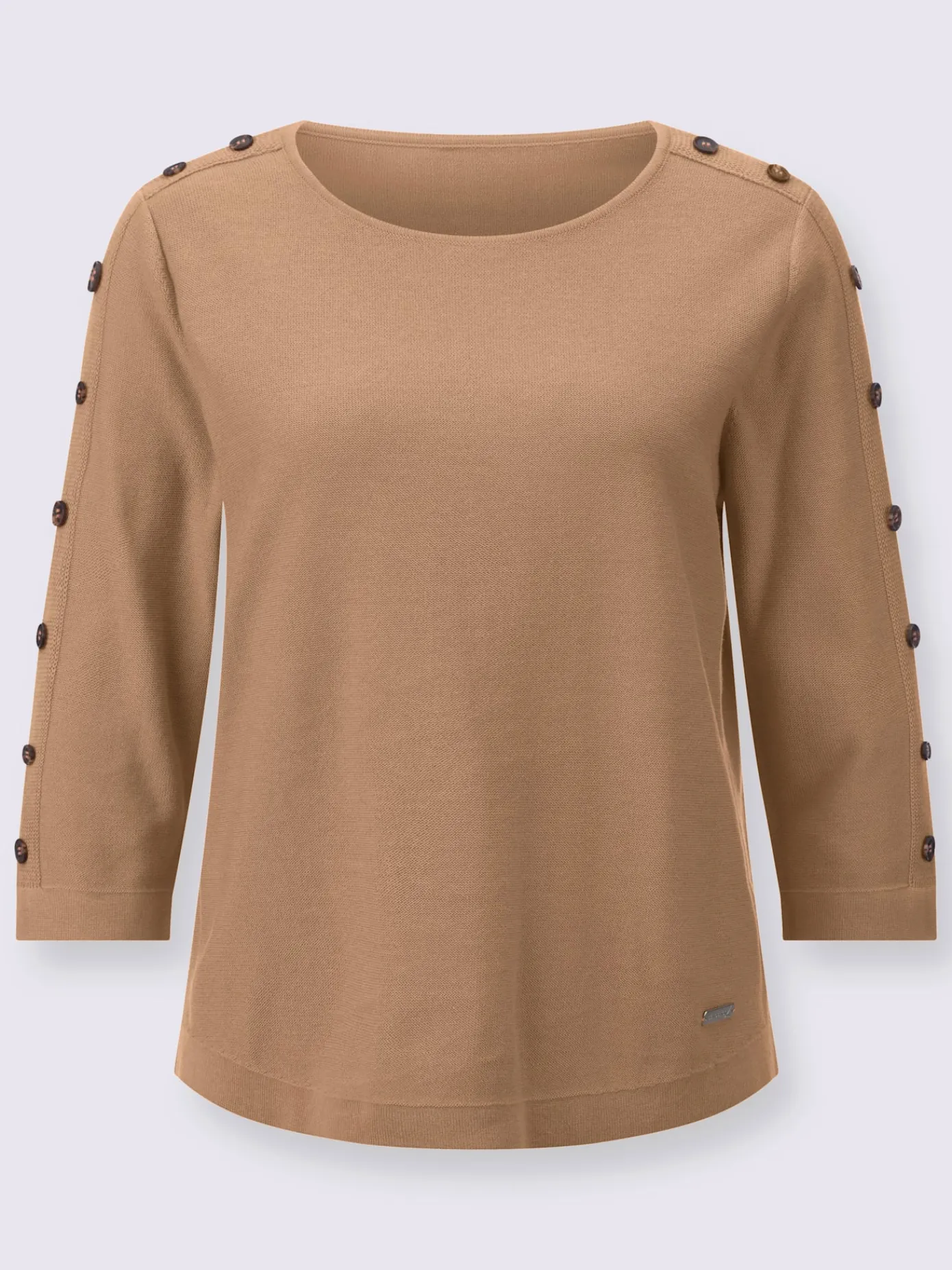 Collection L Pulls<Pull à manches 3/4 50% coton