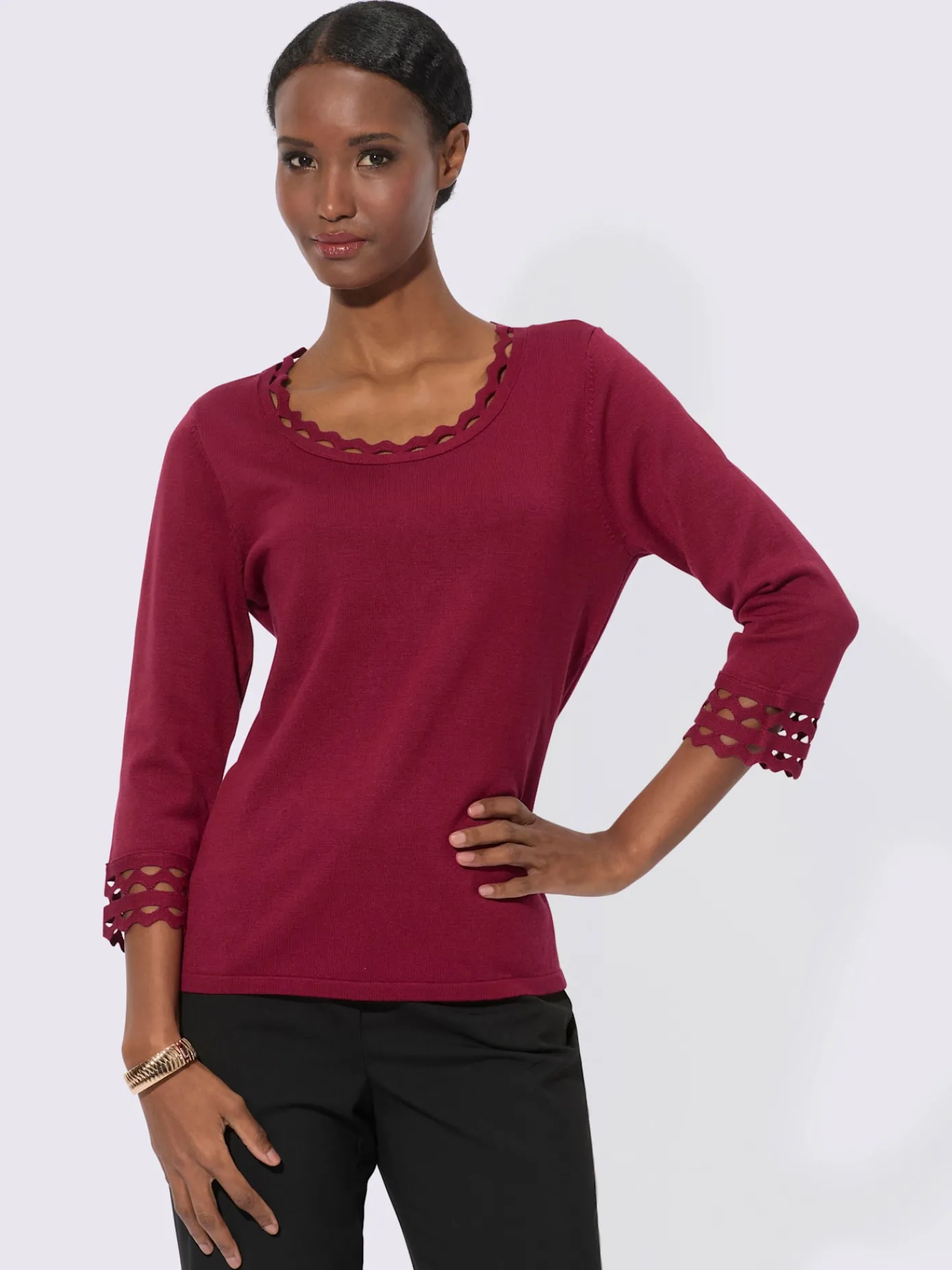 Creation L Pulls<Pull à manches 3/4 30% lyocell