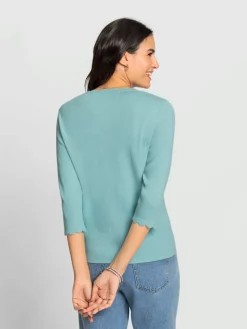 Tenues De Cérémonie<Pull à manches 3/4 fausse patte de boutonnage