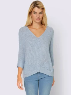 Linea Tesini Pulls<Pull à manches 3/4 fil fantaisie léger