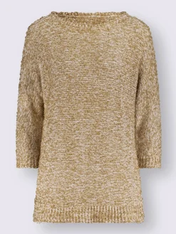 Creation L Pulls<Pull à manches 3/4 joli fil fantaisie