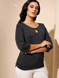 Creation L Pulls<Pull à manches 3/4 jolies fronces