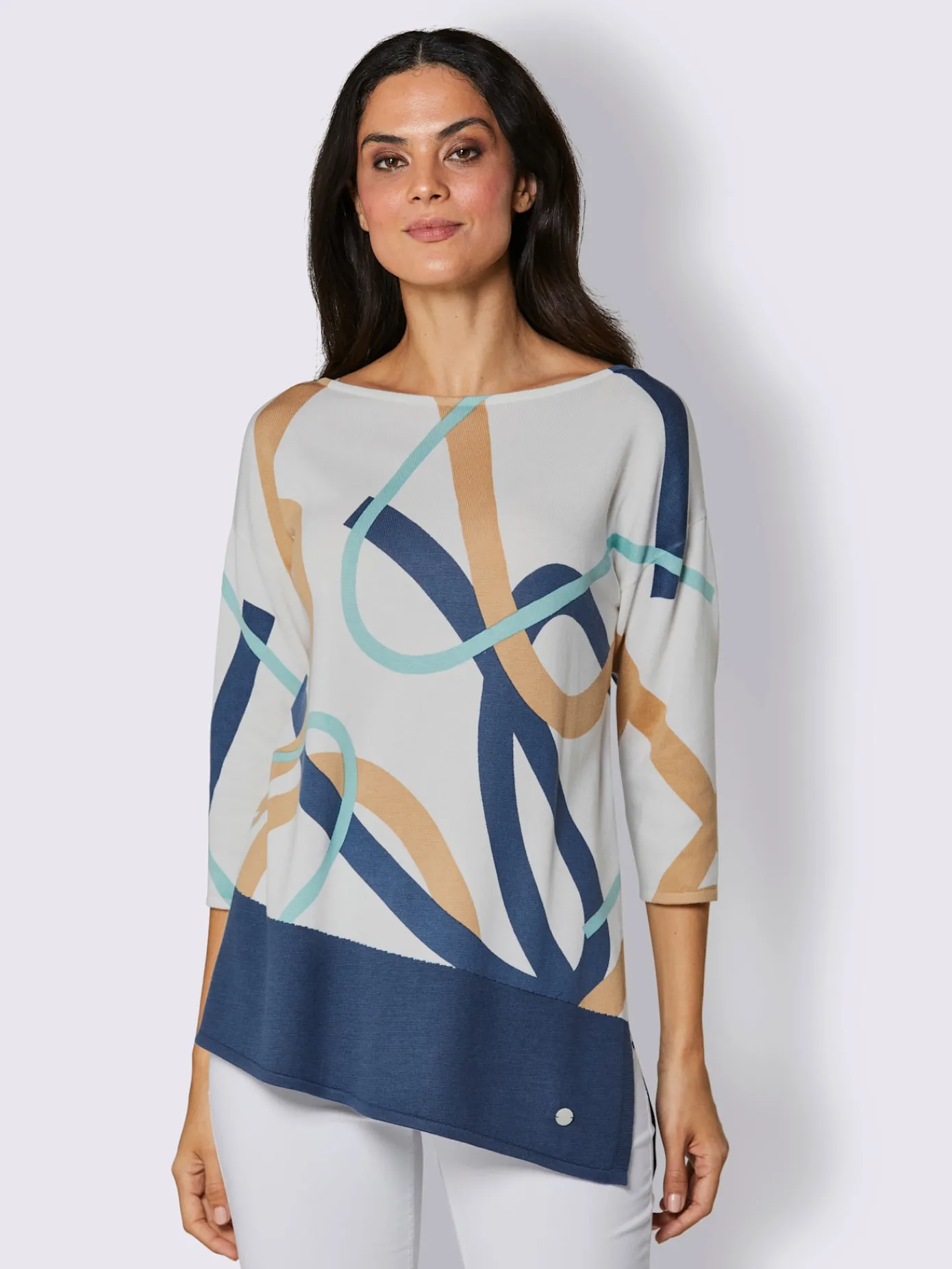 CREATION L PREMIUM Pulls<Pull à manches 3/4 mélange de modal doux