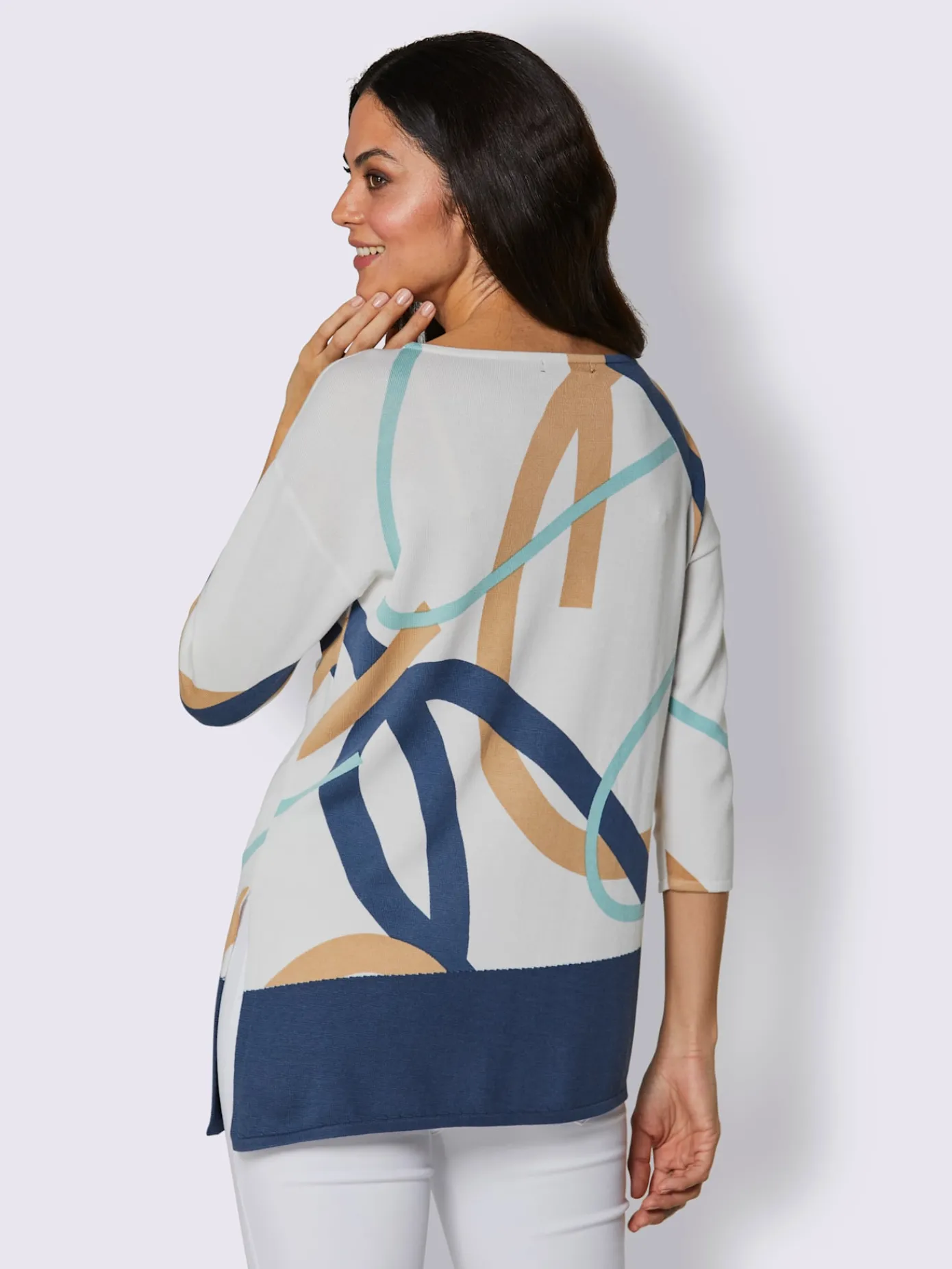 CREATION L PREMIUM Pulls<Pull à manches 3/4 mélange de modal doux