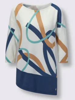 CREATION L PREMIUM Pulls<Pull à manches 3/4 mélange de modal doux