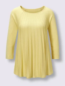 CREATION L PREMIUM Pulls<Pull à manches 3/4 mélange soie-cachemire