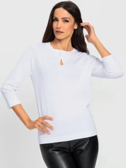 Ashley Brooke Pulls<Pull à manches 3/4 qualité viscose douce