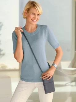 Collection L Pulls<Pull à manches courtes 50% coton