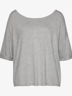 Vivance Pulls<Pull à manches courtes patte de boutonnage au dos