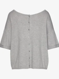 Vivance Pulls<Pull à manches courtes patte de boutonnage au dos