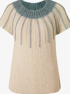 Linea Tesini Pulls<Pull à manches courtes superbe mélange tricoté avec fil fantaisie