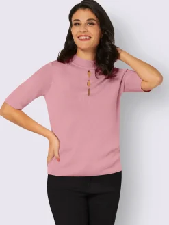 Creation L Pulls<Pull à manches courtes tricot soigné