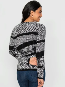 Pulls<Pull à manches longues 60% viscose