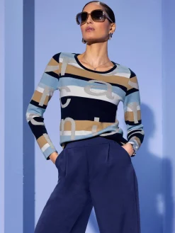 Creation L Pulls<Pull à manches longues avec viscose (ecovero)