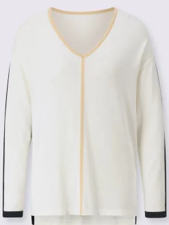 Pulls<Pull à manches longues avec viscose