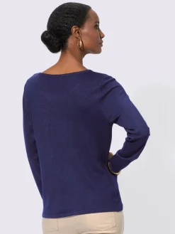 Creation L Pulls<Pull à manches longues chaîne décorative à l'encolure