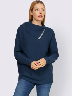 Rick Cardona Pulls<Pull à manches longues col à revers élégant