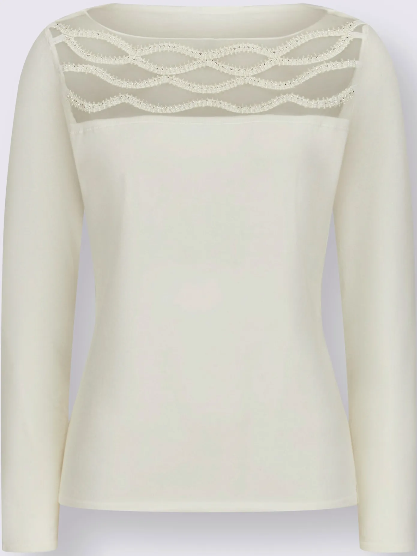 Creation L Pulls<Pull à manches longues encolure en u féminine