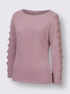 Creation L Pulls<Pull à manches longues fil moelleux à poils longs