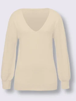 Linea Tesini Pulls<Pull à manches longues fil moelleux à poils longs