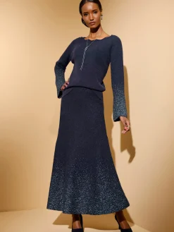 Creation L Pulls<Pull à manches longues fil fantaisie brillant