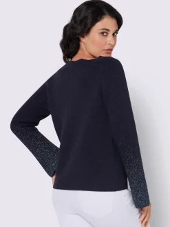 Creation L Pulls<Pull à manches longues fil fantaisie brillant